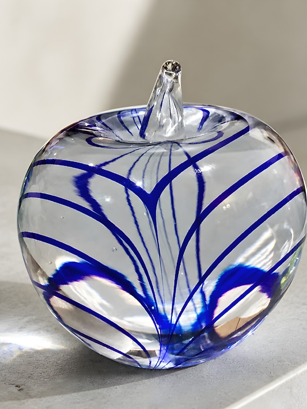 vintage Adrian Sankey handmade art glass paperweight,